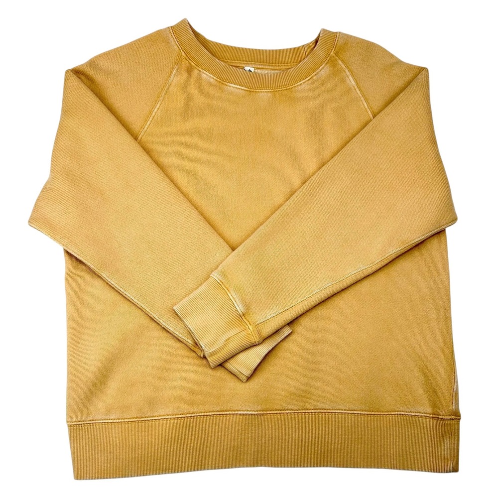 Free People Intimately Sweatshirt Raglan Fleece Pastel Orange Women Size Medium